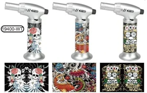 Honeypot - Torch Lighters - Skulls Design
