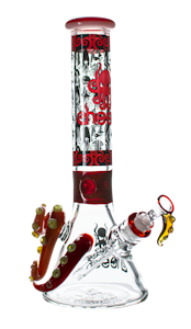 Cheech - 15in RELEASE THE KRAKEN WATER TUBE WITH ICE CATCHER