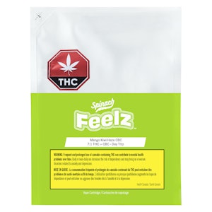 Spinach FEELZ - Mango Kiwi Haze CBC (Day Trip) 510 Thread Cartridge 1g 510 Thread Cartridges