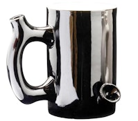 Ceramic Coffee Mug Wake N Bake Pipe (Black)