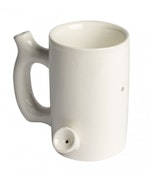 Ceramic Coffee Mug Wake N Bake Pipe (White)