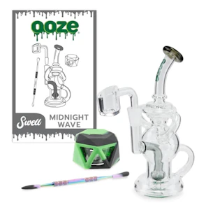 Maq Distributors - GLASS DAB RIG OOZE MINI RECYCLER