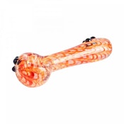 Red Eye Glass - 3.75' Zippy Spoon Handpipe - Red