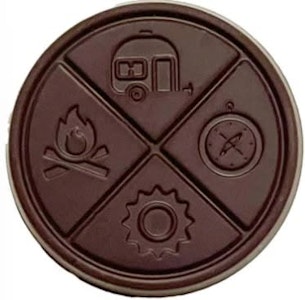 The Hazy Camper - HAZY MINT THC ORGANIC DARK CHOCOLATE