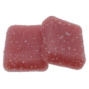 Real Fruit Pomegranate Gummies 1:1 THC:CBD 2 Pack Soft Chews