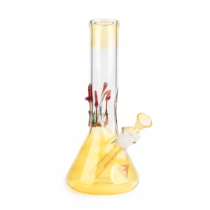 West Coast Gifts - REG 9" Glass on Glass Mushroom Tube w/ Ice Pinch