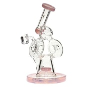 8" PINK TWIN DONUT RIG