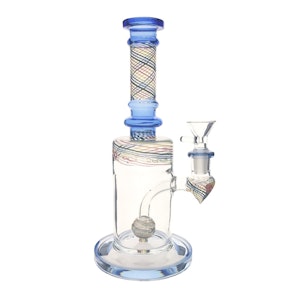 bobHQ - 11" Bubbler w/ Sphere Perc Ribbon Accented