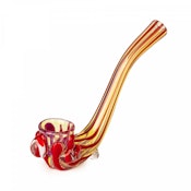 4" Red Sherlock Claw Hashpipe - Mini Sherlock Claw Hashpipe