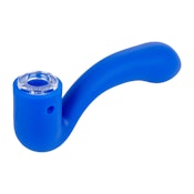 LIT - Silicone Sherlock Hand Pipe Blue