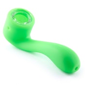 LIT - Silicone Sherlock Hand Pipe Green