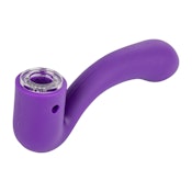 LIT - Silicone Sherlock Hand Pipe Purple