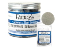 Randy's Stainless Steel Screen 0.75" (20 pack)