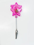 Bud Kitten Big Pink Star Roach Clip