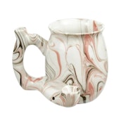 ROAST & TOAST PIPE MUG PINK MARBLE DESIGN