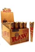 RAW Natural Unrefined Pre-Rolled Cone 1 1/4" (6-Pack)