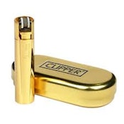 Gold Metal Clipper Lighter