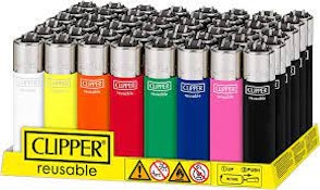 Classic Mini Clipper  Lighters Solid Assorted Colours