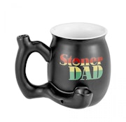 Stoner Dad Ceramic Mug Pipe- Rasta