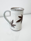 Clay Cannabis Mug - Tall Stone Leaf