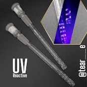 Tear_e Glass - Downstems - 14mm/14mm - 4.75" - Staircase with UV Nova