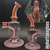 Phatt Ass Glass - Rigs - Pink Wig Wag Shower Head Perc