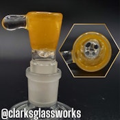 Clark's Glassworks - 18mm - 4 Hole - Canary Yellow Bowl