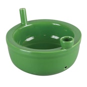 Green cereal bowl