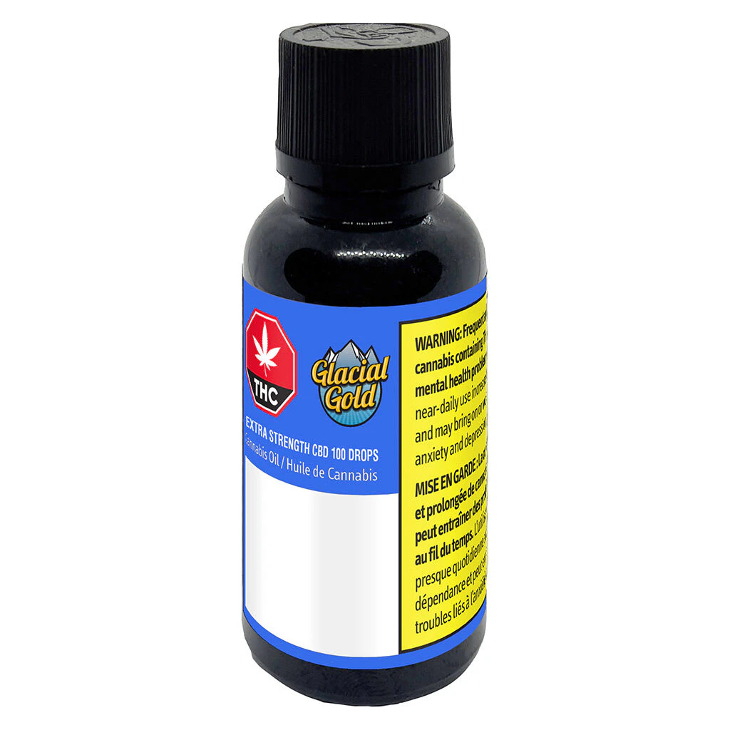 Glacial Gold - Glacial Gold - Extra Strength CBD 100 Drops 30ml Main Image