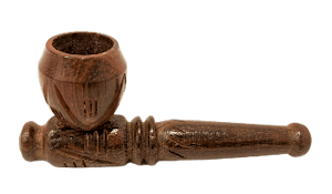 Wooden Handpipes - 4" Pipe | Brown