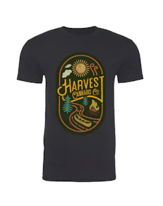 Eighty-Nine Imprinting - S - T-Shirt with "Harvest Cannabis" on front