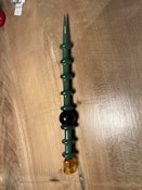 Glass Dab Tool -  Green/Amber