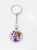 Bud Kitten Jawbreaker Circle Keychain