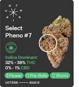 Coterie Pheno 7 Craft Organic PreRolls - 3x 0.5g PreRolls