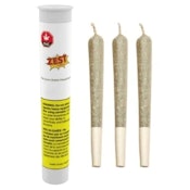 Zest Infused PreRolls - Pink Lemon Shatter Infused 3x 0.5g PreRolls