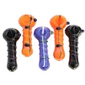 Glass Spoon Pipe - Heavy 4" - Various Colours