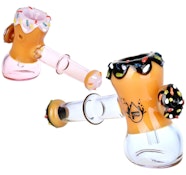 Pulsar Donut Hammer Bubbler | 5" STRAWBERRY