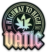 Highway To High Vatic Holographic Sticker 1.8:x1.97"