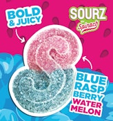 SOURZ by Spinach Blue Raspberry Watermelon Soft Chews 5x5 g