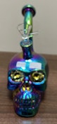 SG029 Glass Bong Skull 7" Rainbow
