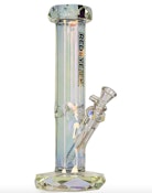 12" Rainbow Draco Terminator Metallic Straight Base Bong Red Eye Tek