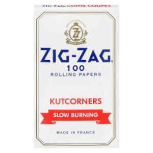 T Cann Mgmt Corp - Zig Zag - Kutcorners Slow-Burning Rolling Paper(White)