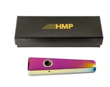 Pipes - 4" Gemstone Hand Pipe by HMP (Rainbow)
