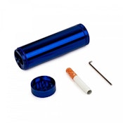 Blue Metal Dugout w/grinder and cig bat