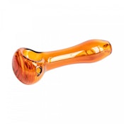 3.25" ECONO SWIRL HAND PIPE - AMBER