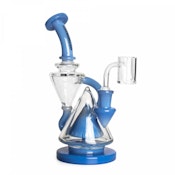8.5" SMOKE THREE STEP CONCENTRATE RECYCLER W/ CONE PERC - PERIWINKLE