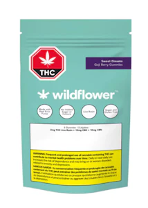 Wildflower - Wildflower| Sweet Dreams Goji Berry THC:CBD:CBN Chews 5pc | Rest