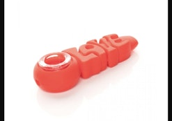 Lit silicone 4 inch red love hand pipe