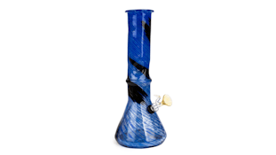 12" BEAKER BONG W/ ICE PINCH - ASSORTED COLOURS