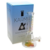 Karma Glass Bong 12" Beaker - Rasta